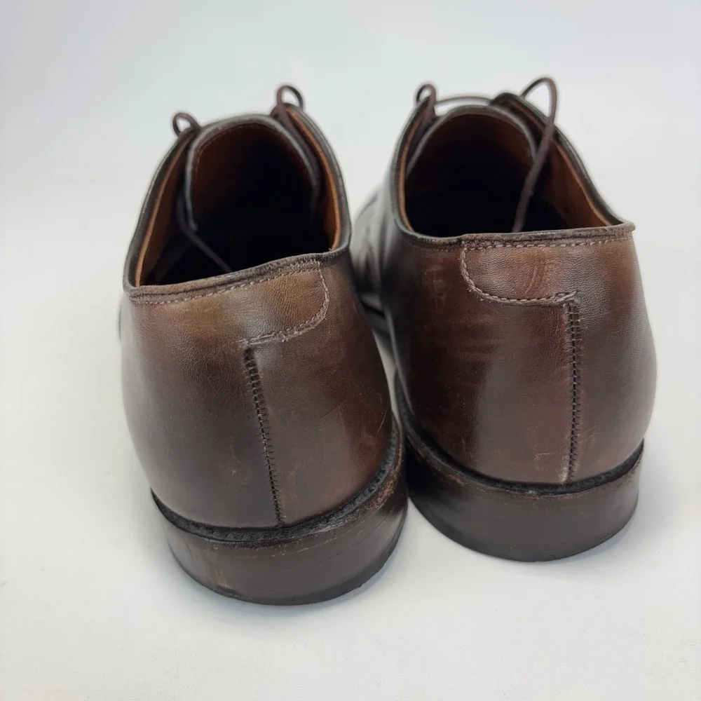 Allen Edmonds Fifth Avenue Oxford Mens 8 Dark Brown Leather Cap Toe Dress Shoes